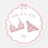 Sticker Rond Enveloppe de fête de demoiselle d'honneur sous la  (Devant)