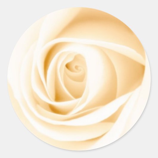Sticker Rond Enveloppe d'invitation pour mariage rose crème ron (Devant)