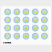 Sticker Rond enveloppe du soleil (Feuille)