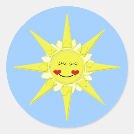 Sticker Rond enveloppe du soleil (Devant)