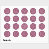Sticker Rond enveloppe hydrangea kaleidoscope joints (Feuille)