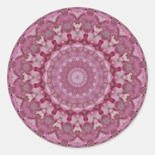 Sticker Rond enveloppe hydrangea kaleidoscope joints (Devant)