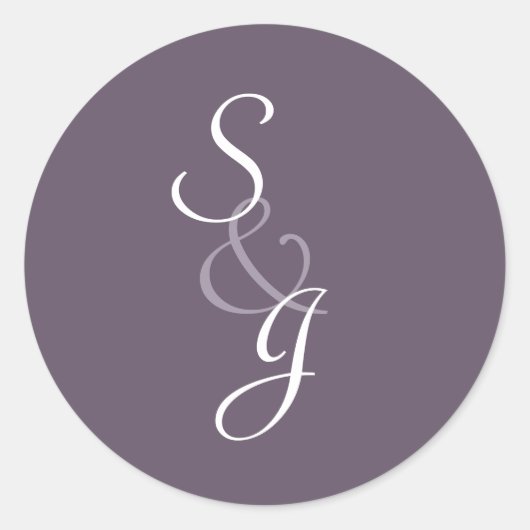 Sticker Rond Enveloppe Mariage marquée avec inscription (Devant)