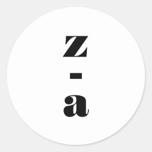 Sticker Rond Enveloppe Mariage moderne Gras Monogramme Noir Bla