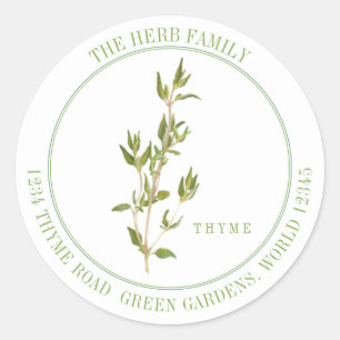 Sticker Rond ENVELOPPEMENT THYME GRAND Rond Enveloppe Phoques