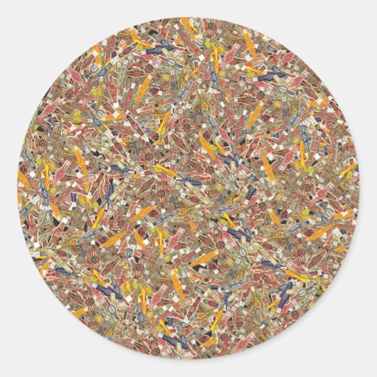 Sticker Rond Enveloppeurs à anneaux de cigar (Devant)