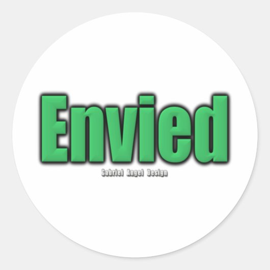Sticker Rond Envié (Devant)