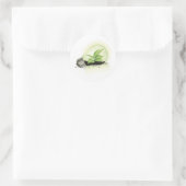 Sticker Rond Environnement Lightbulb greens sol plante causes e (Sac)