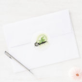 Sticker Rond Environnement Lightbulb greens sol plante causes e (Enveloppe)