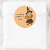 Sticker Rond Envoi de serres d'Halloween (Sac)