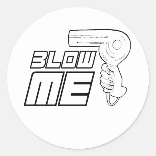 STICKER ROND ENVOIE-MOI CHIER (Devant)