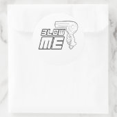 STICKER ROND ENVOIE-MOI CHIER (Sac)