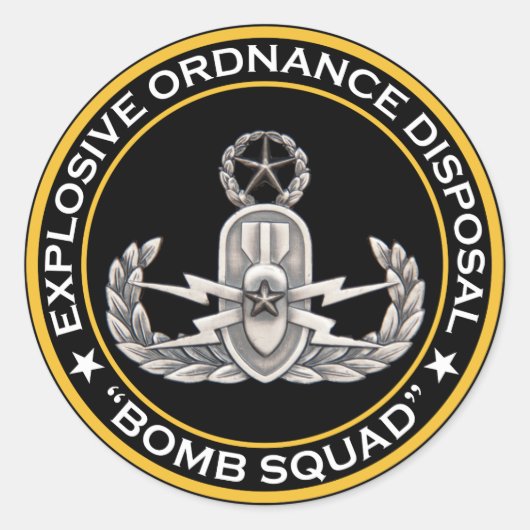 Sticker Rond EOD Master Bomb Squad (Devant)