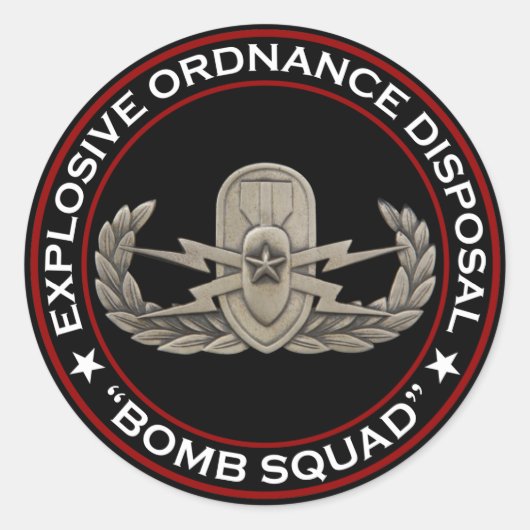 Sticker Rond EOD Senior Bomb Squad (Devant)