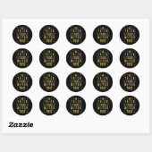 Sticker Rond Épais cuisses Vibes sorcières authentique Hallowee (Feuille)