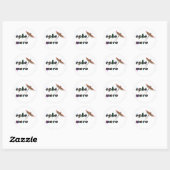 Sticker Rond éphémère instantané (Feuille)