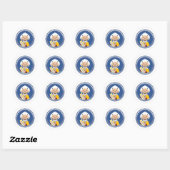 Sticker Rond Ephrem de Syrie (Feuille)