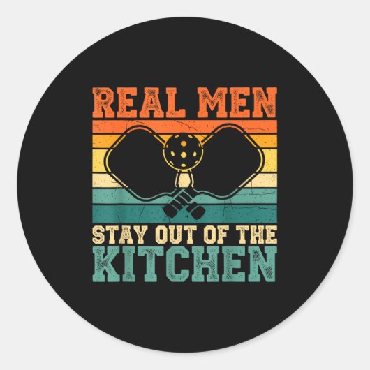 Sticker Rond Epic Kitchen Player Real Out Pickleball Stay (Devant)