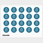 Sticker Rond Epic Motivational Sober Addiction Inspirational So (Feuille)