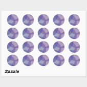 Sticker Rond Épices chaudes - ombre, Flowrals, points, lustre (Feuille)