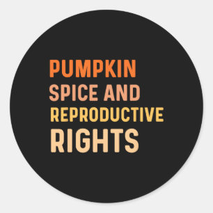 Sticker Rond Épices citrouilles Et Droits De Reproduction Tombe