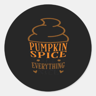 Sticker Rond Épices citrouilles & Tout Nice Premium