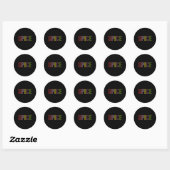 Sticker Rond Épices officielles (Feuille)