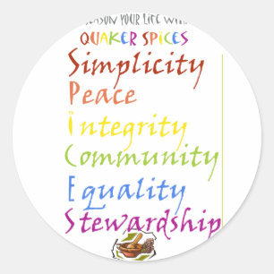 Sticker Rond Épices Quaker