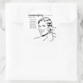 STICKER ROND ÉPILATION HOMME (Sac)