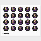 Sticker Rond Epilepsie Connaissance Sloth Dabbing Epileptiques (Feuille)