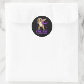 Sticker Rond Epilepsie Connaissance Sloth Dabbing Epileptiques (Sac)
