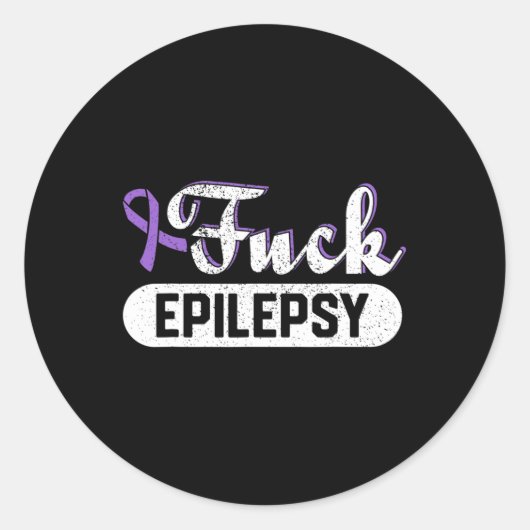 Sticker Rond Épilepsie de la pile (Devant)