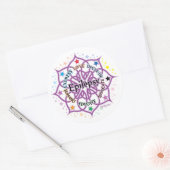 Sticker Rond Epilepsie Lotus (Enveloppe)