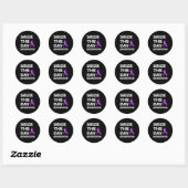 Sticker Rond Epilepsie Sensibilisation technique Epileptique Gu (Feuille)