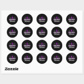 Sticker Rond Epilepsy Awareness Epileptic Warrior Survivor 18  (Feuille)