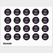 Sticker Rond Epilepsy Awareness Epileptic Warrior Survivor 21  (Feuille)