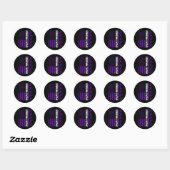 Sticker Rond Epilepsy Awareness Epileptic Warrior Survivor 29  (Feuille)