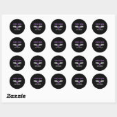 Sticker Rond Epilepsy Awareness Purple Ribbon - Epilepsy Awaren (Feuille)
