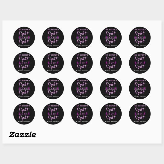 Sticker Rond Epilepsy Awareness Support  (Feuille)