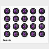 Sticker Rond Epilepsy Doesn't Come With A Manual Awareness Purp (Feuille)