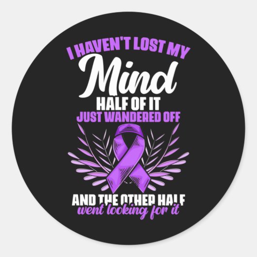 Sticker Rond Epilepsy Mind - Epilepsie Survivante Epilepsie (Devant)