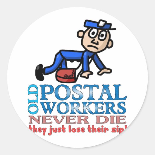 Sticker Rond Epitaph Postal (Devant)