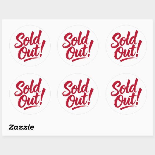 Sticker Rond Épuisé (Feuille)