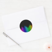 Sticker Rond équalisateur arc-en-ciel (Enveloppe)