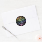 Sticker Rond Equality Love Rainbow Brush Strokes LGBTQ ID656 (Enveloppe)