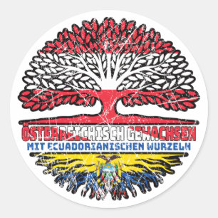 Sticker Rond Equateur Equatorianisch Österreichisch Österreich