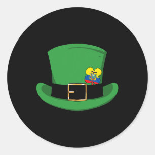 Sticker Rond Equateur Fier Equatorien Drapeau Saint-Patricks Jo