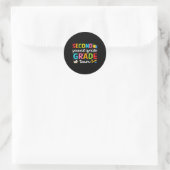 Sticker Rond Équipe 2e année 2e année Enseignant Squad Retour à (Sac)