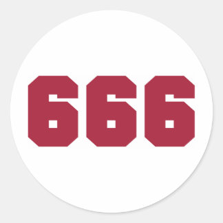 Sticker Rond Équipe 666