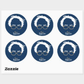 Sticker Rond Équipe Bernie - Bernie Sanders pour le président 2 (Feuille)